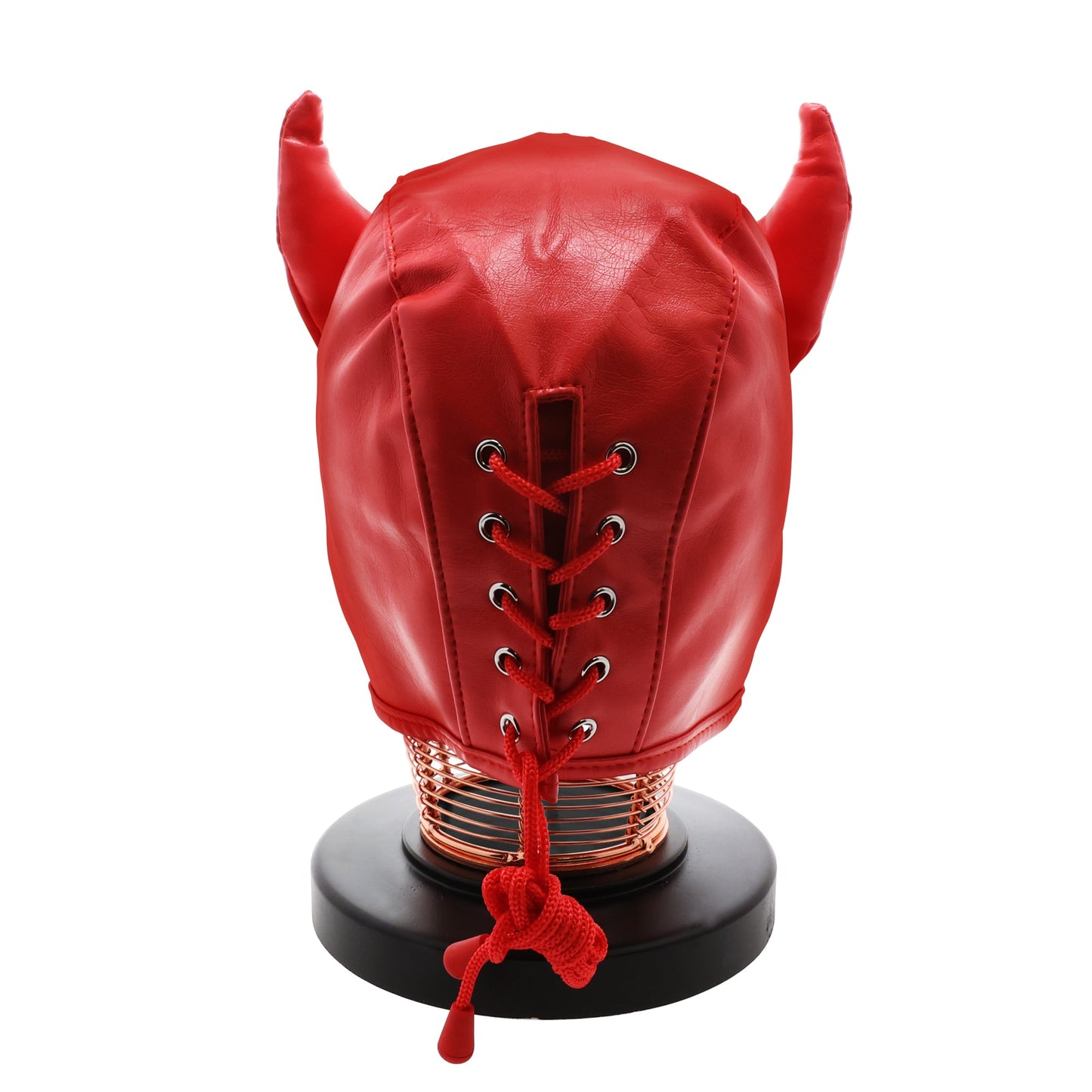 UNTAMED FAUX LEATHER DEVIL MASK