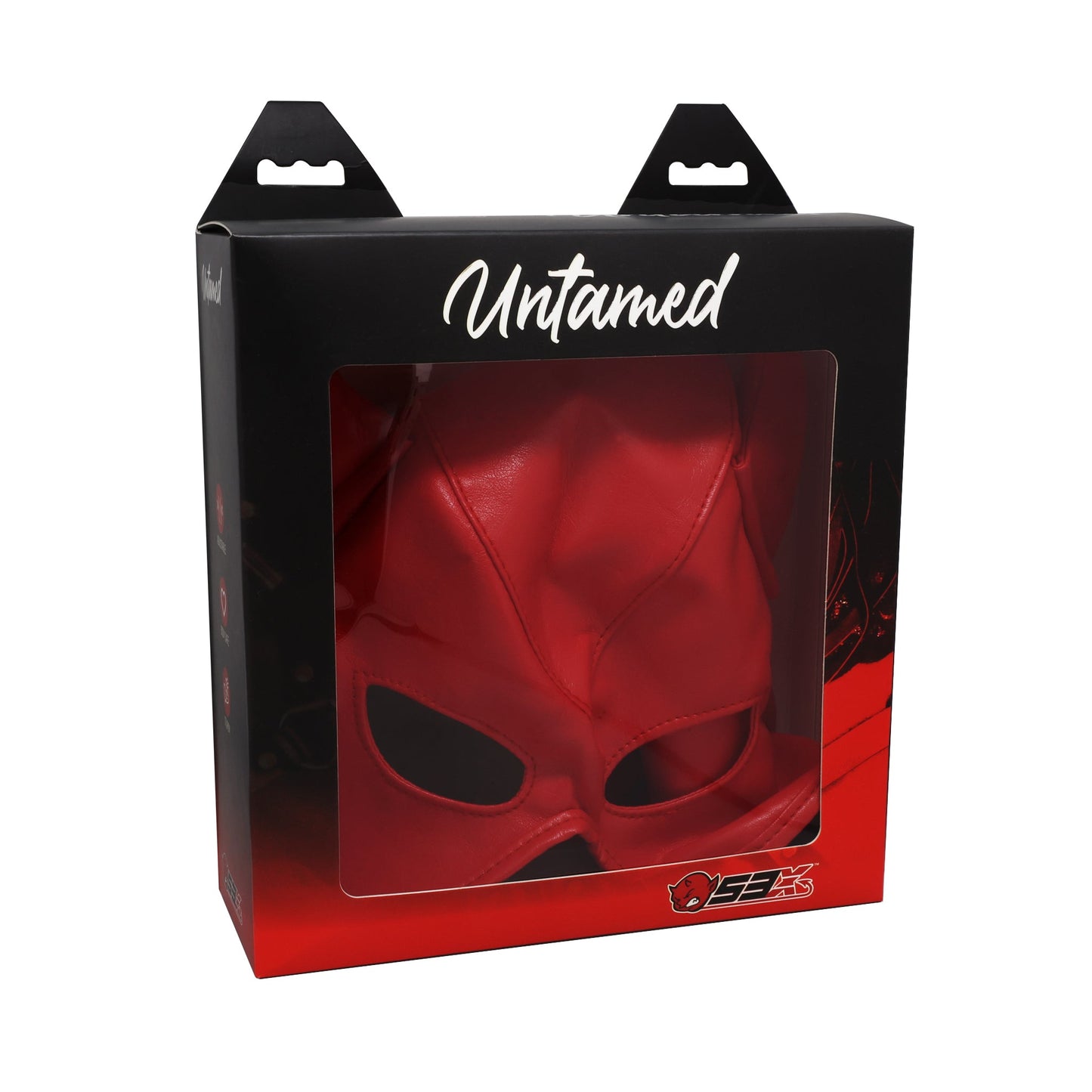 UNTAMED FAUX LEATHER DEVIL MASK