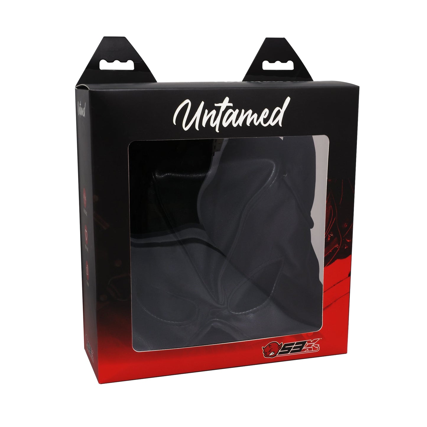 UNTAMED FAUX LEATHER DEVIL MASK