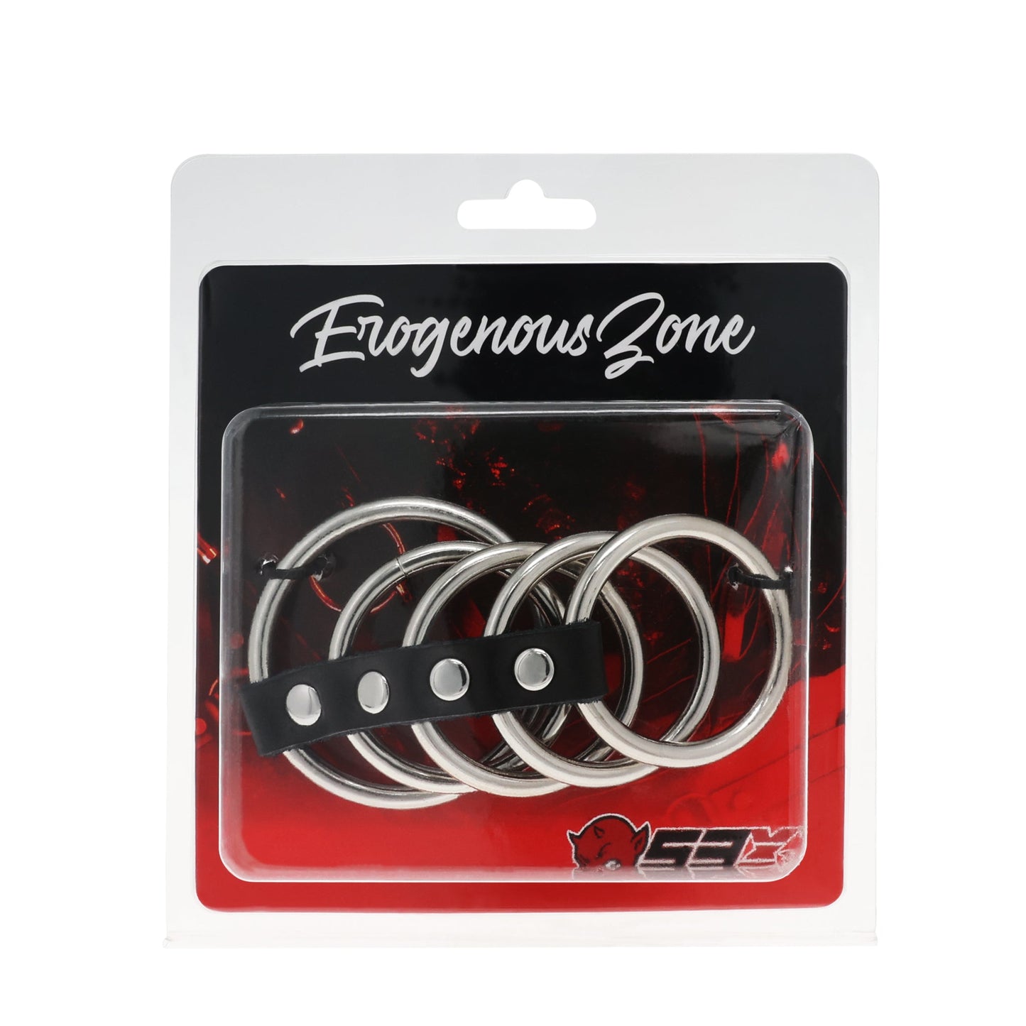 EROGENOUS ZONE 4 METAL RING GATES OF PLEASURE C-RING