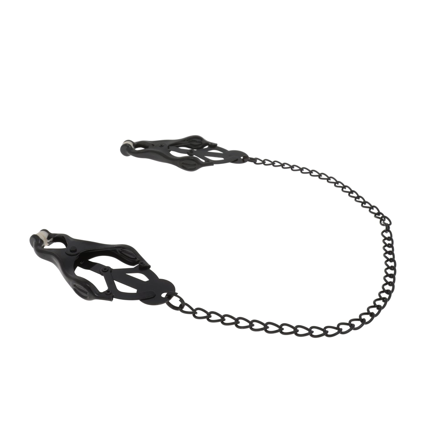 EFFECTIVE BEHAVIOR BLACK CLOVER NIPPLE CLAMPS W/ CHAIN