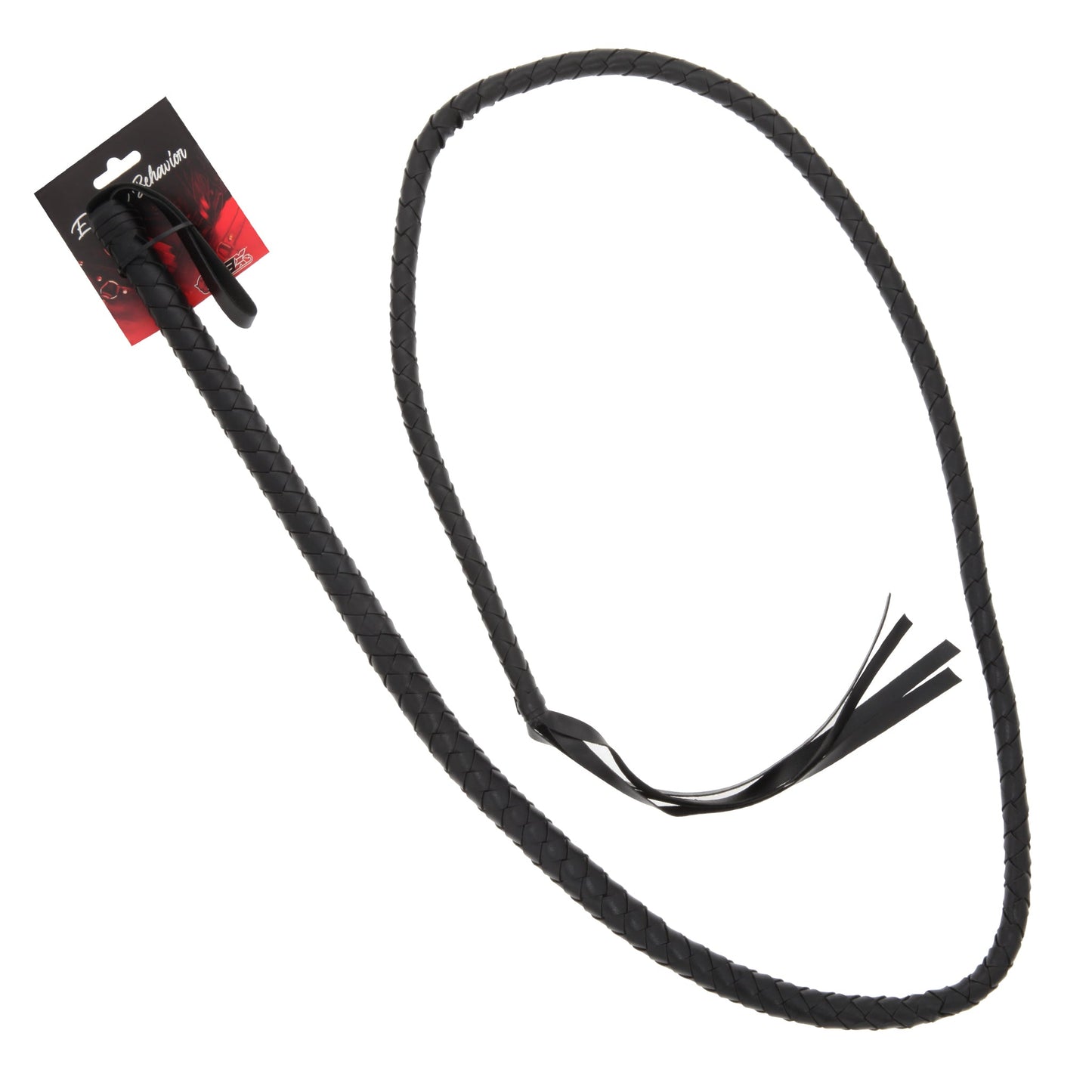 WHIP BLACK PVC 74IN