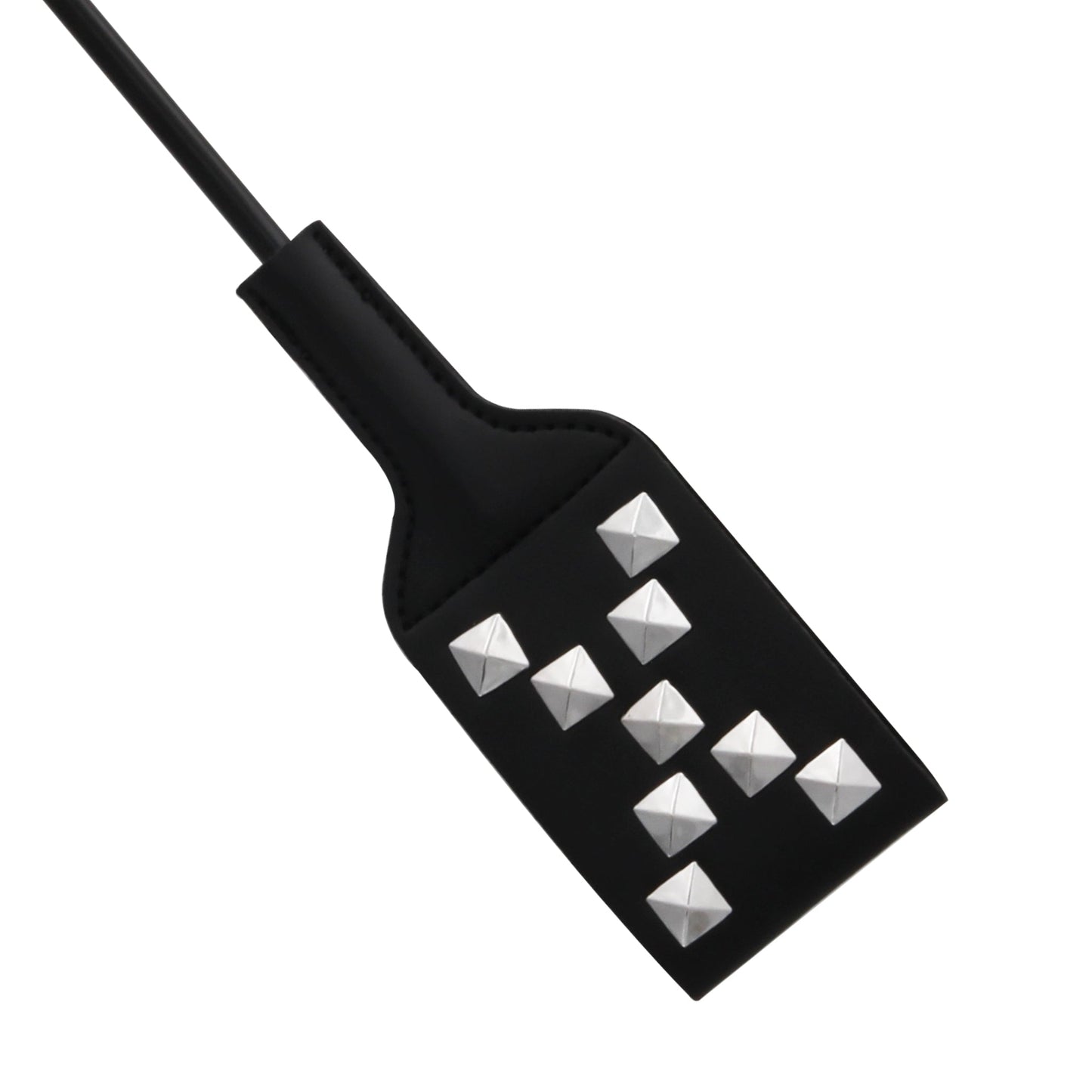 CROP BLACK PVC RIVIT STUD TIP