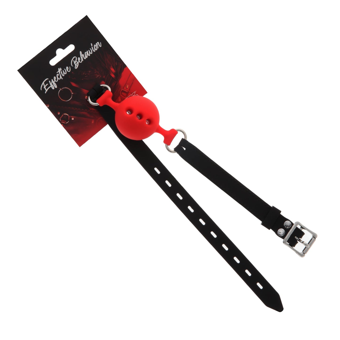 BALL GAG RED LARGE SILICA W/BREATHING HOLES