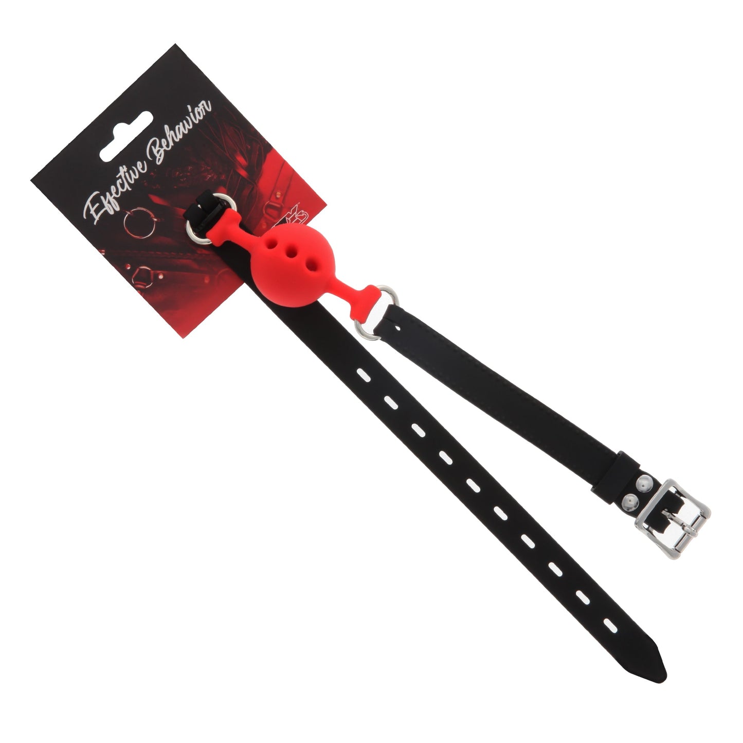 BALL GAG RED LARGE SILICA W/BREATHING HOLES