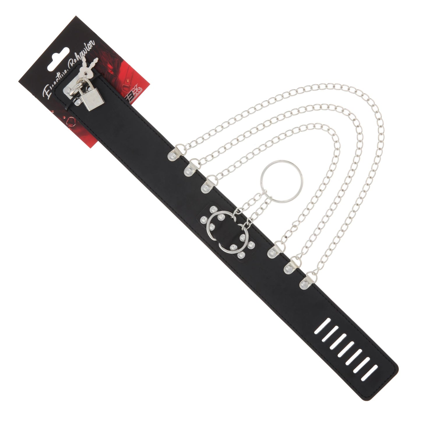 COLLAR W/HANGING CHAINS-LOCK