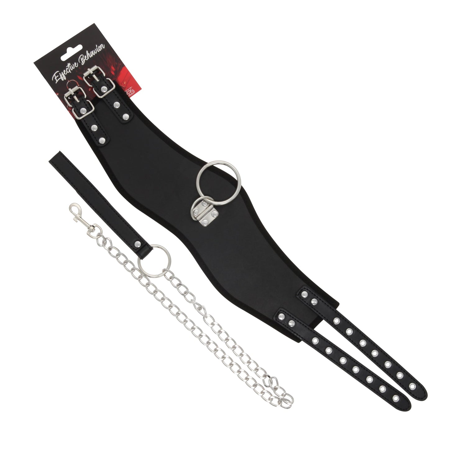COLLAR RED PVC THROAT GUARD W/LEASH