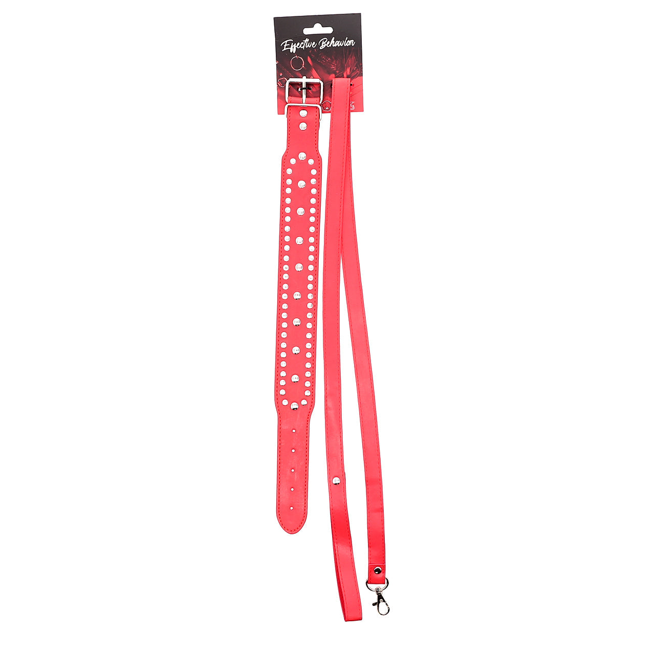 EFECTIVE BEHAVIOR FAUX LEATHER COLLAR/LEASH