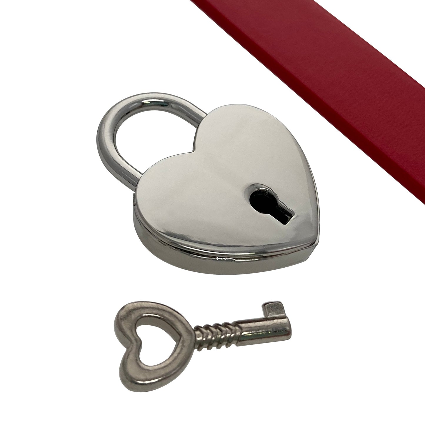 PVC Collar with Heart Lock