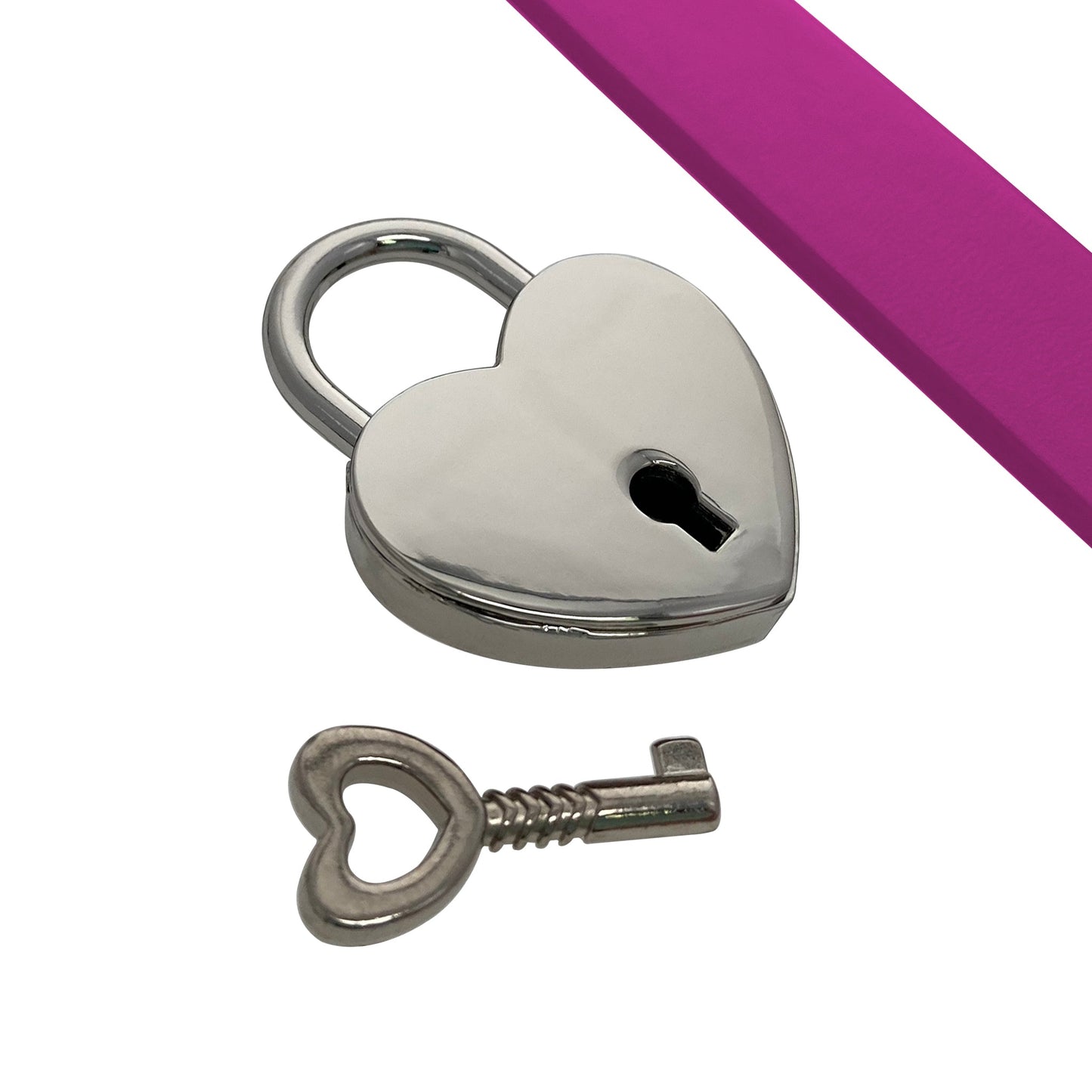 PVC Collar with Heart Lock