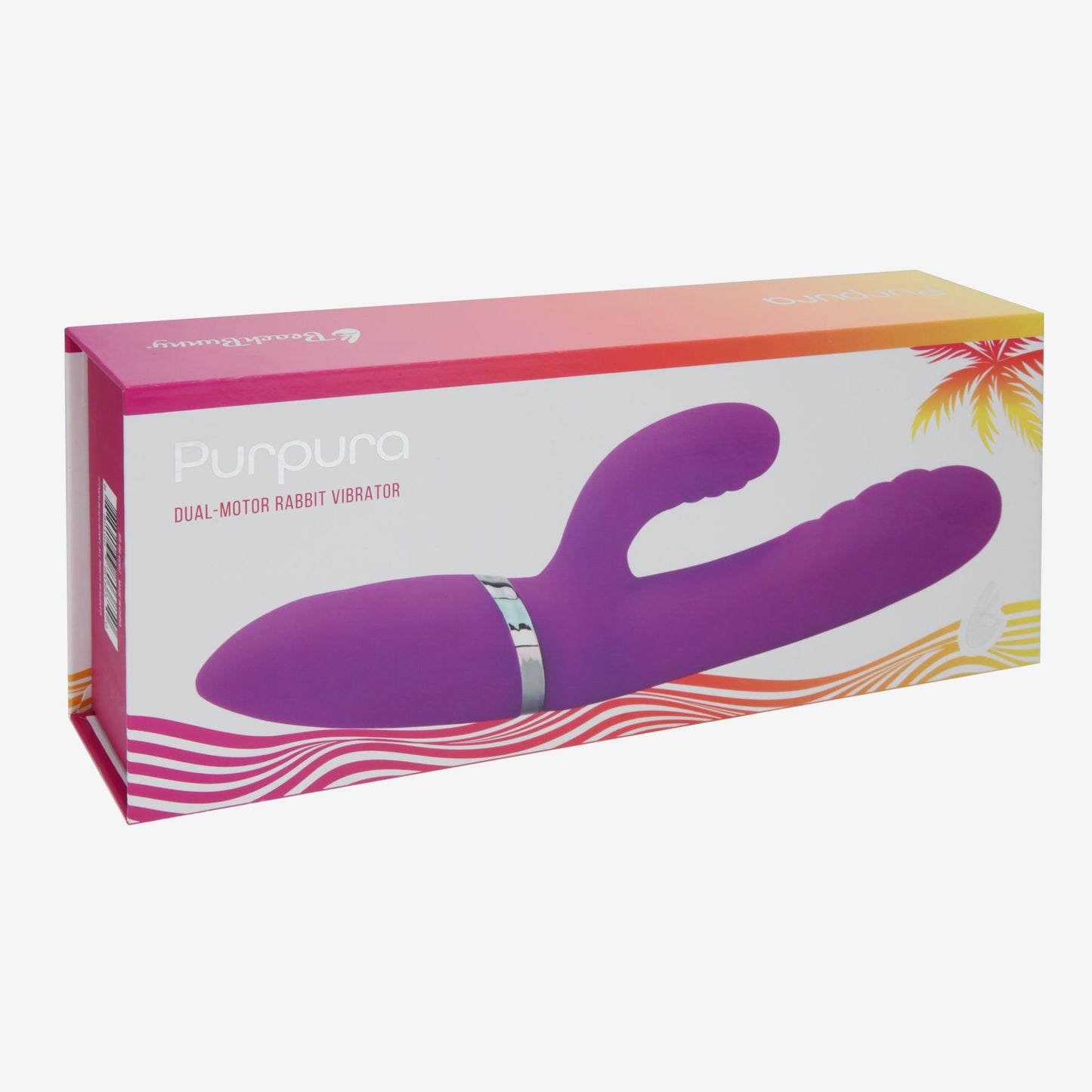 Silicone Rabbit Vibrator with Power Boost - Purpura