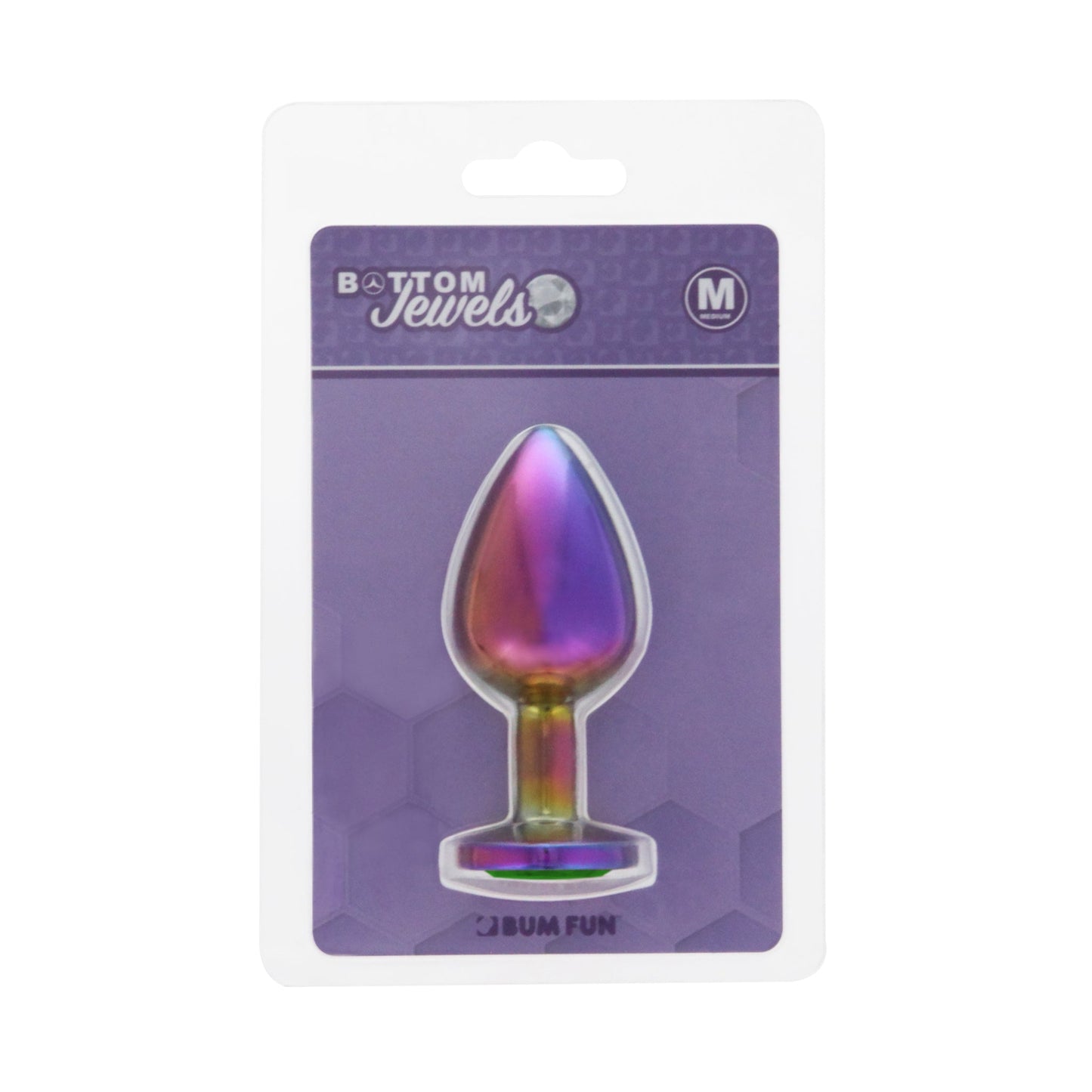BOTTOM JEWELS MULTICOLOR ALLOY W/GREEN JEWEL MEDIUM PLUG