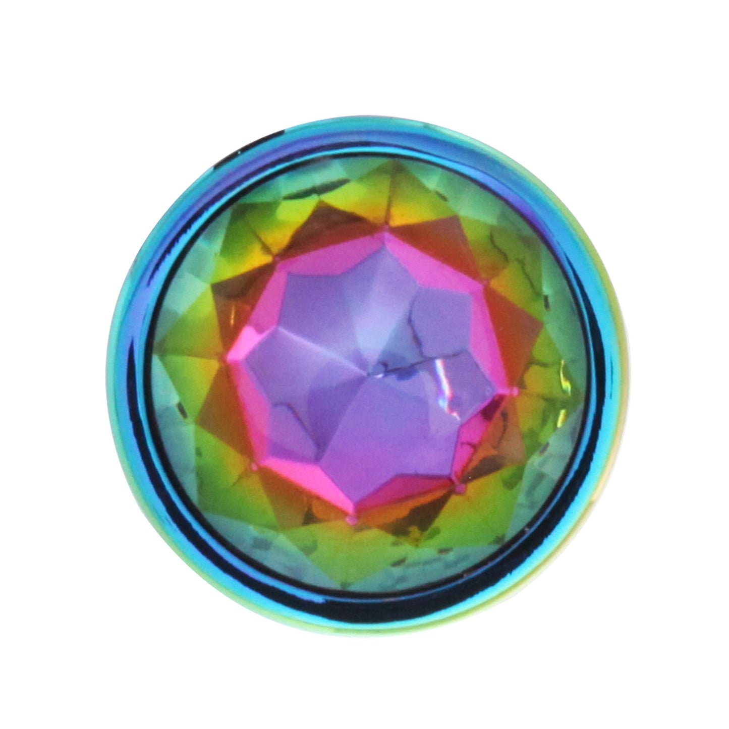 BOTTOM JEWELS MULTICOLOR ALLOY W/ RAINBOW JEWEL MEDIUM PLUG