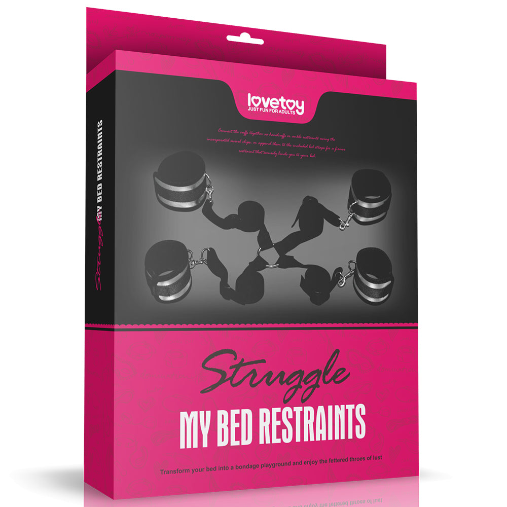 STRUGGLE MY BED RESTRAINTS BLACK