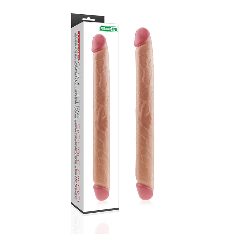 17" KINGSIZE REALISTIC SLIM ULTRA DOUBLE DILDO