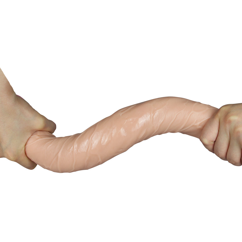 17" KINGSIZE REALISTIC SLIM ULTRA DOUBLE DILDO