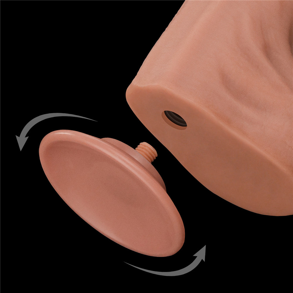 KING SIZED SLIDING SKIN DUAL LAYER DONG