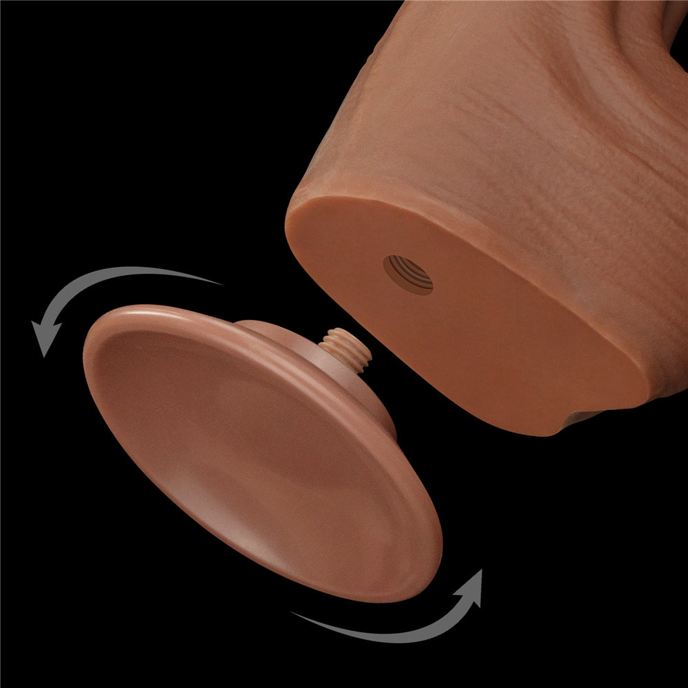KING SIZED SLIDING SKIN DUAL LAYER DONG