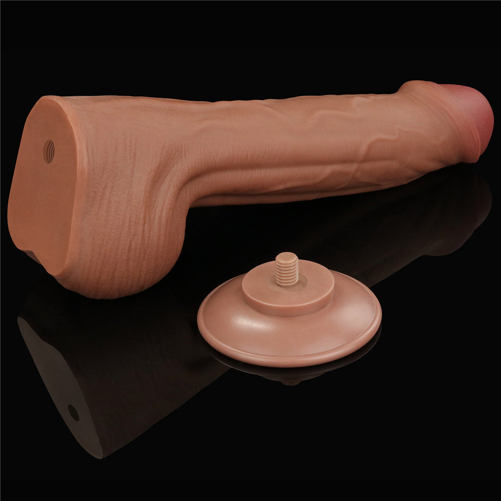 KING SIZED SLIDING SKIN DUAL LAYER DONG