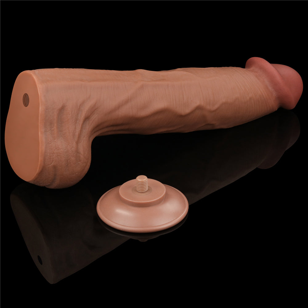 KING SIZED SLIDING SKIN DUAL LAYER DONG