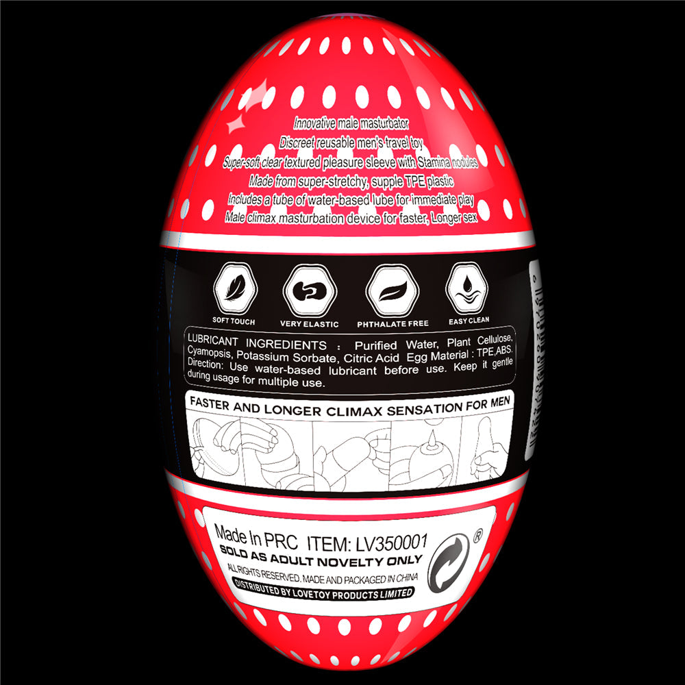 GIANT EGG TRAINING MASTER STAMINA NODULES MASTURBATOR