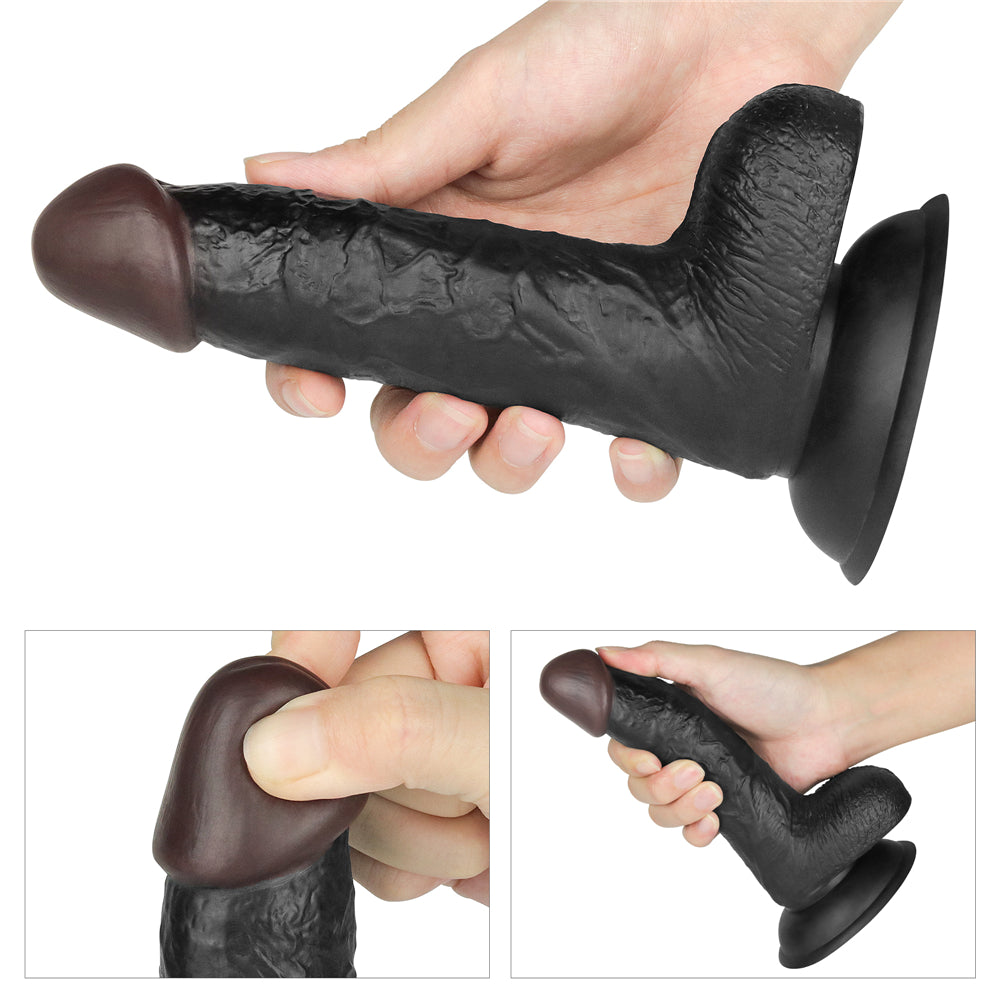 VIBRATING 7IN DILDO EASY STRAPON SET