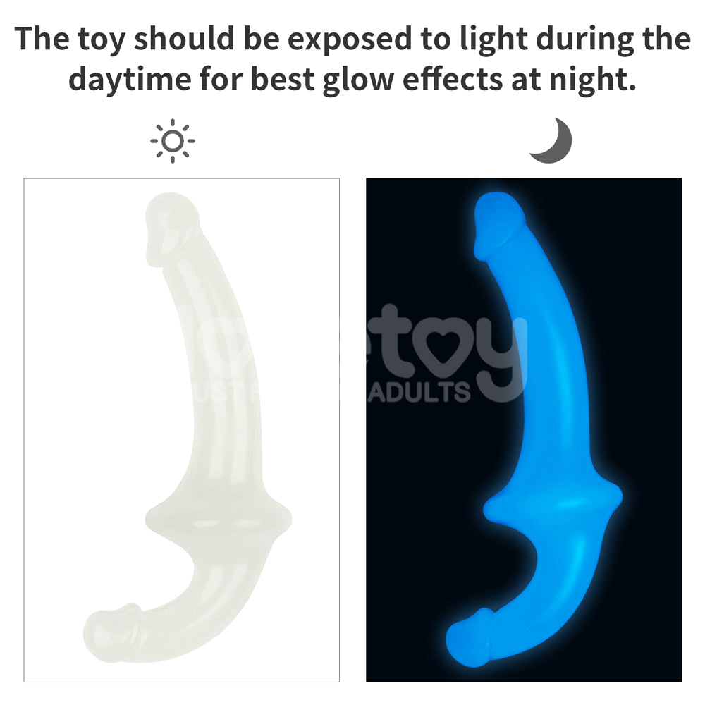 10.5" LUMINO PLAY GITD DOUBLE DILDO