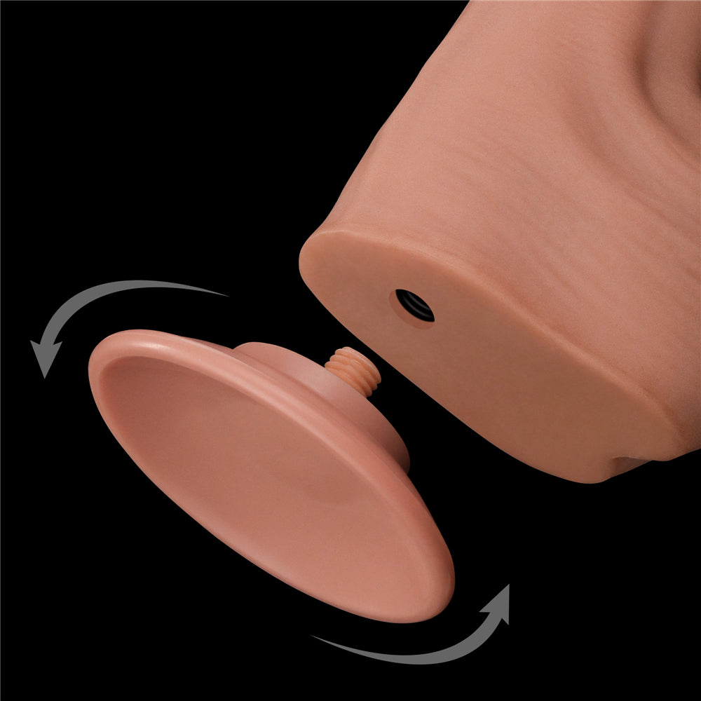 KING SIZED SLIDING SKIN DUAL LAYER DONG
