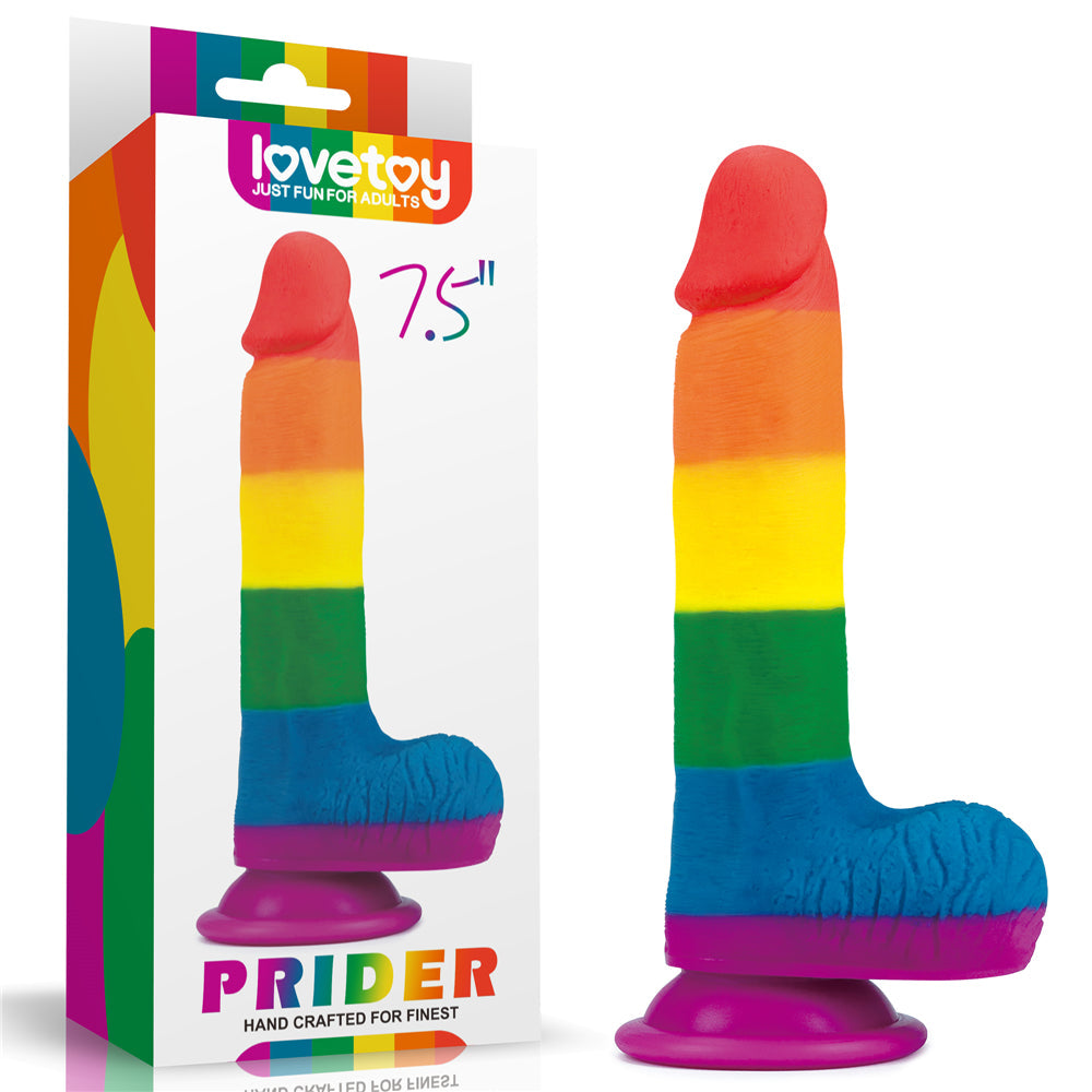 7.5" PRIDE RAINBOW DILDO