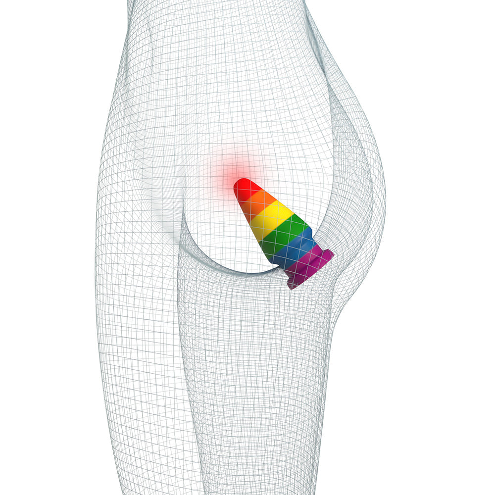 6" PRIDE RAINBOW ANAL PLUG