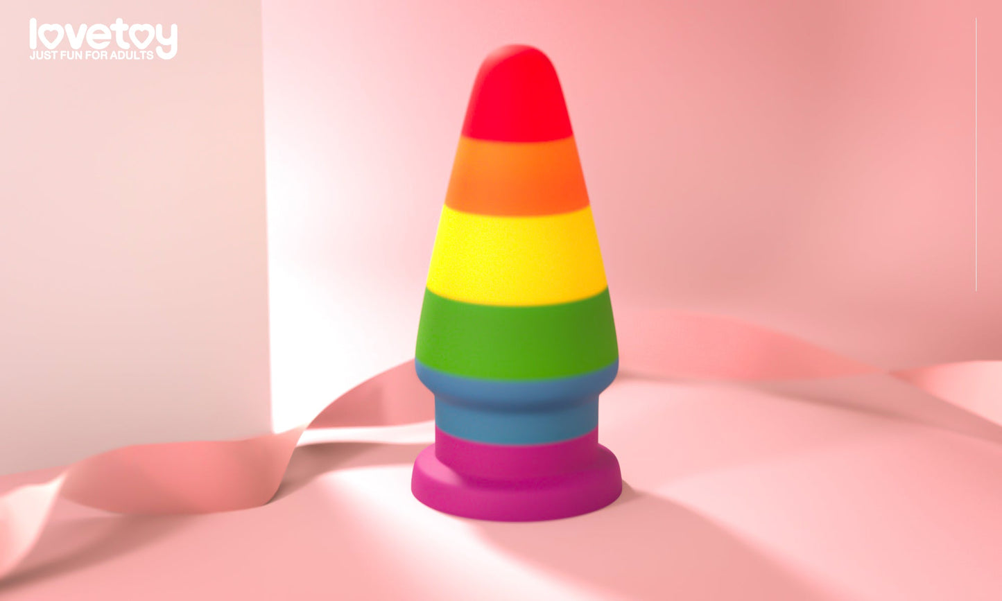 6" PRIDE RAINBOW ANAL PLUG