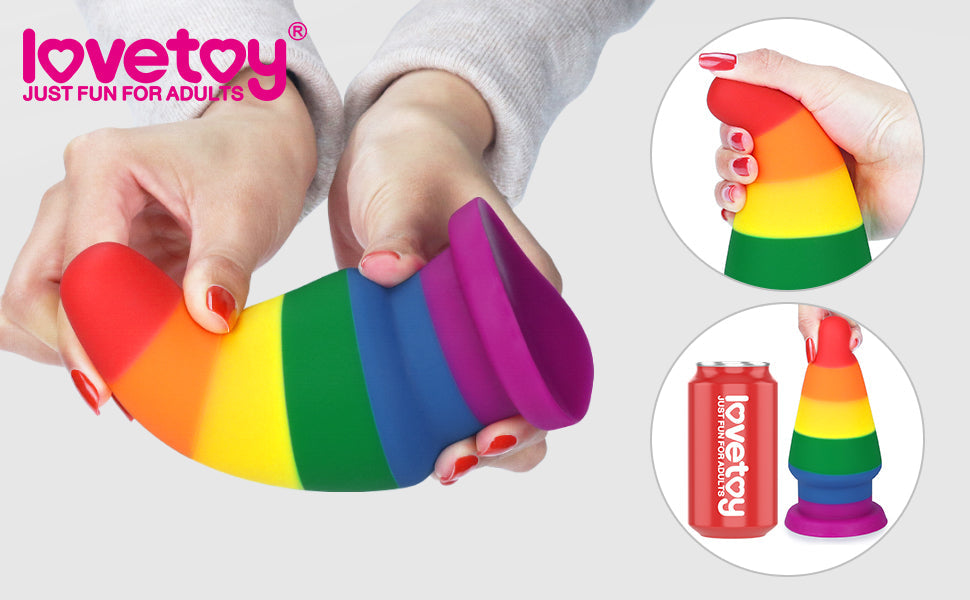 6" PRIDE RAINBOW ANAL PLUG