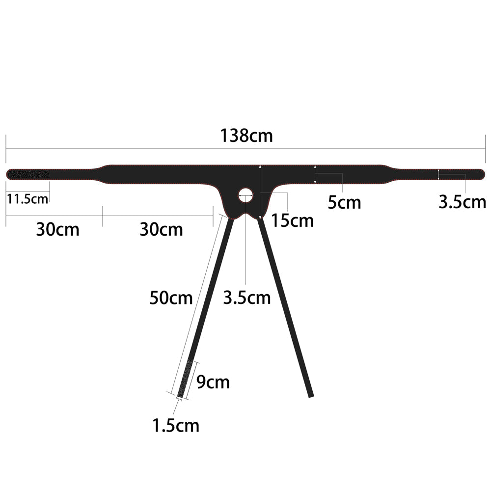 INGEN ADJUSTABLE UNISEX HARNESS BLACK