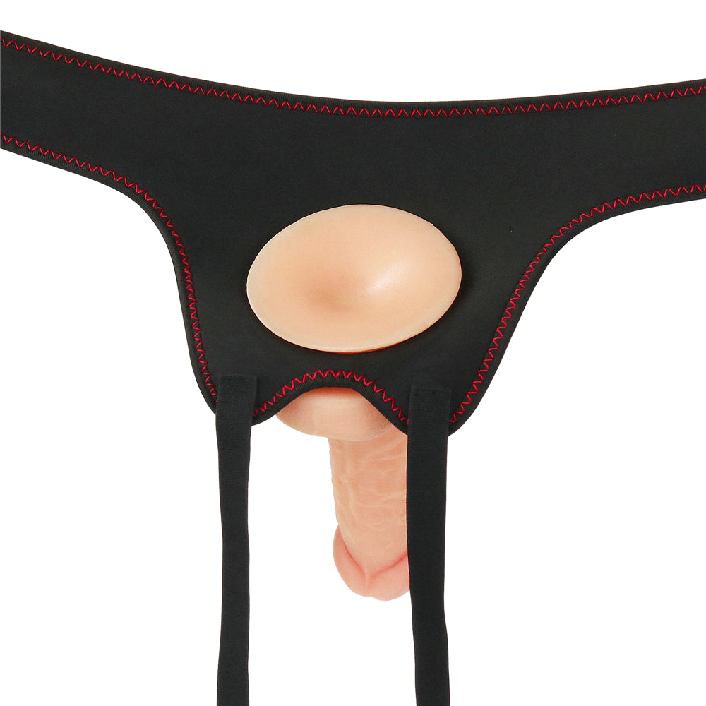 VIBRATING 7IN DILDO EASY STRAPON SET