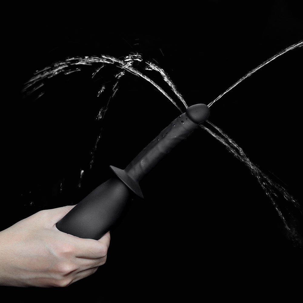 BONDAGE FETISH DELUXE DILDO DOUCHE BLACK
