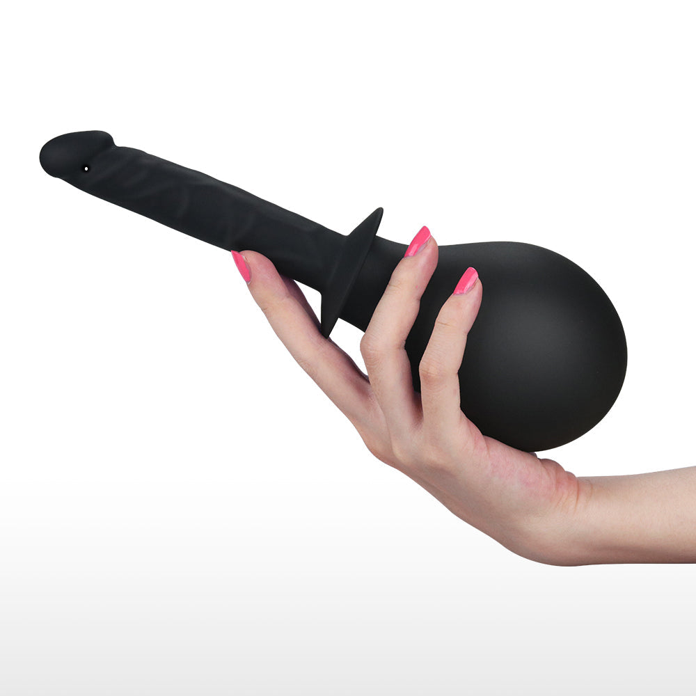 BONDAGE FETISH DELUXE DILDO DOUCHE BLACK