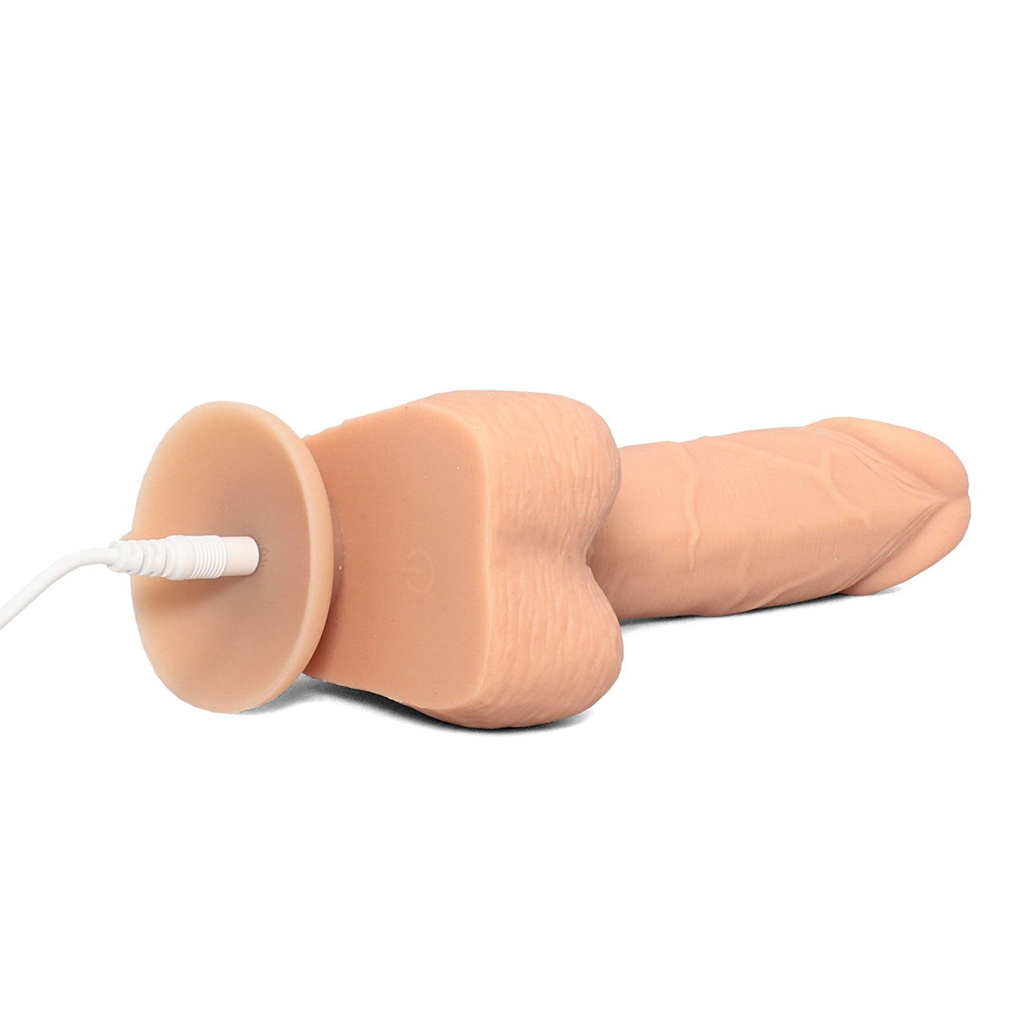 Vibrating and Rotating Remote Controlled Dildo with Balls - Sylvester