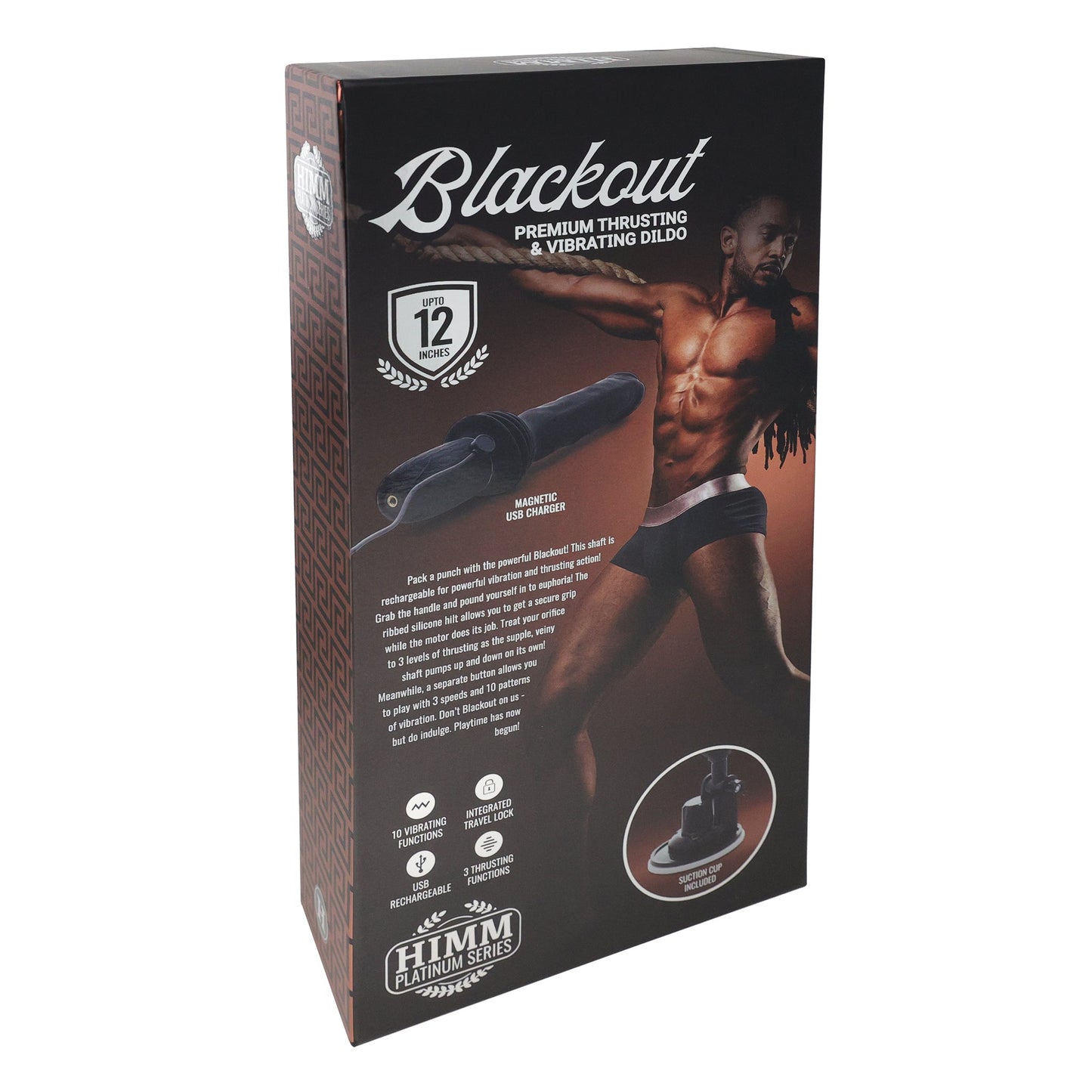 HIMM | Blackout Thrusting Dildo - Black