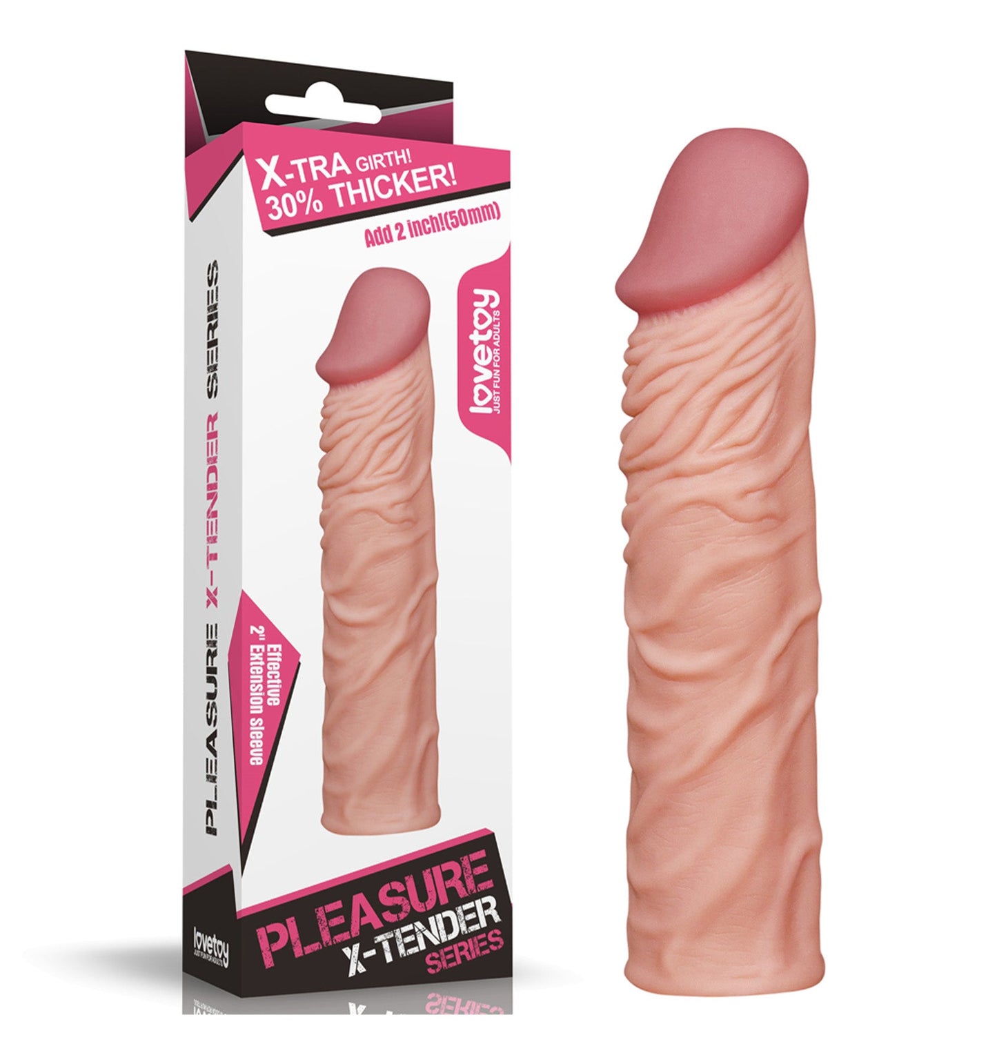 2" PLEASURE X TENDER PENIS SLEEVE