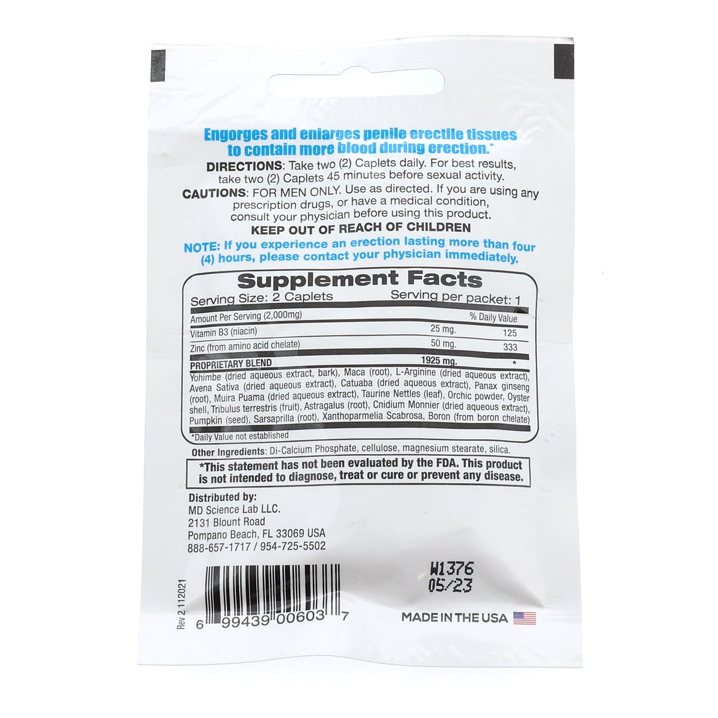 Max Size Male Enhancement 2 Pill Pack