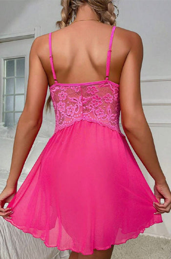SI BABYDOLL & G STRING PINK