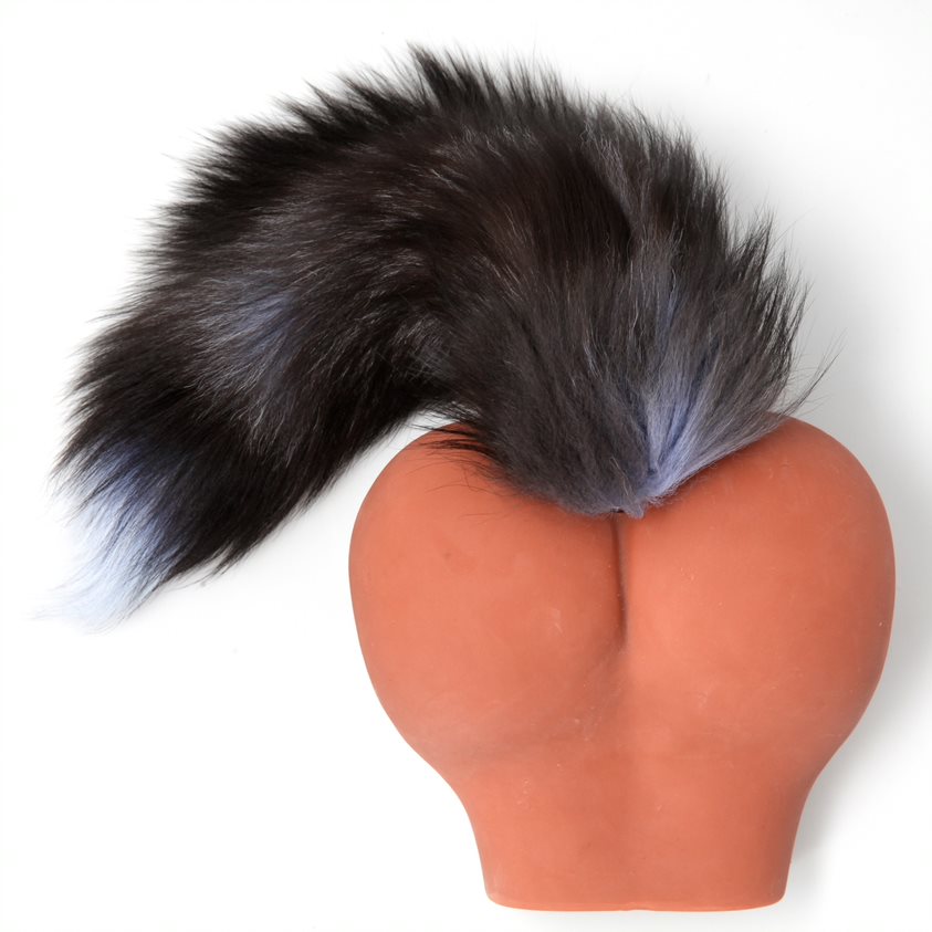 FOX TAIL BLACK/GRAY