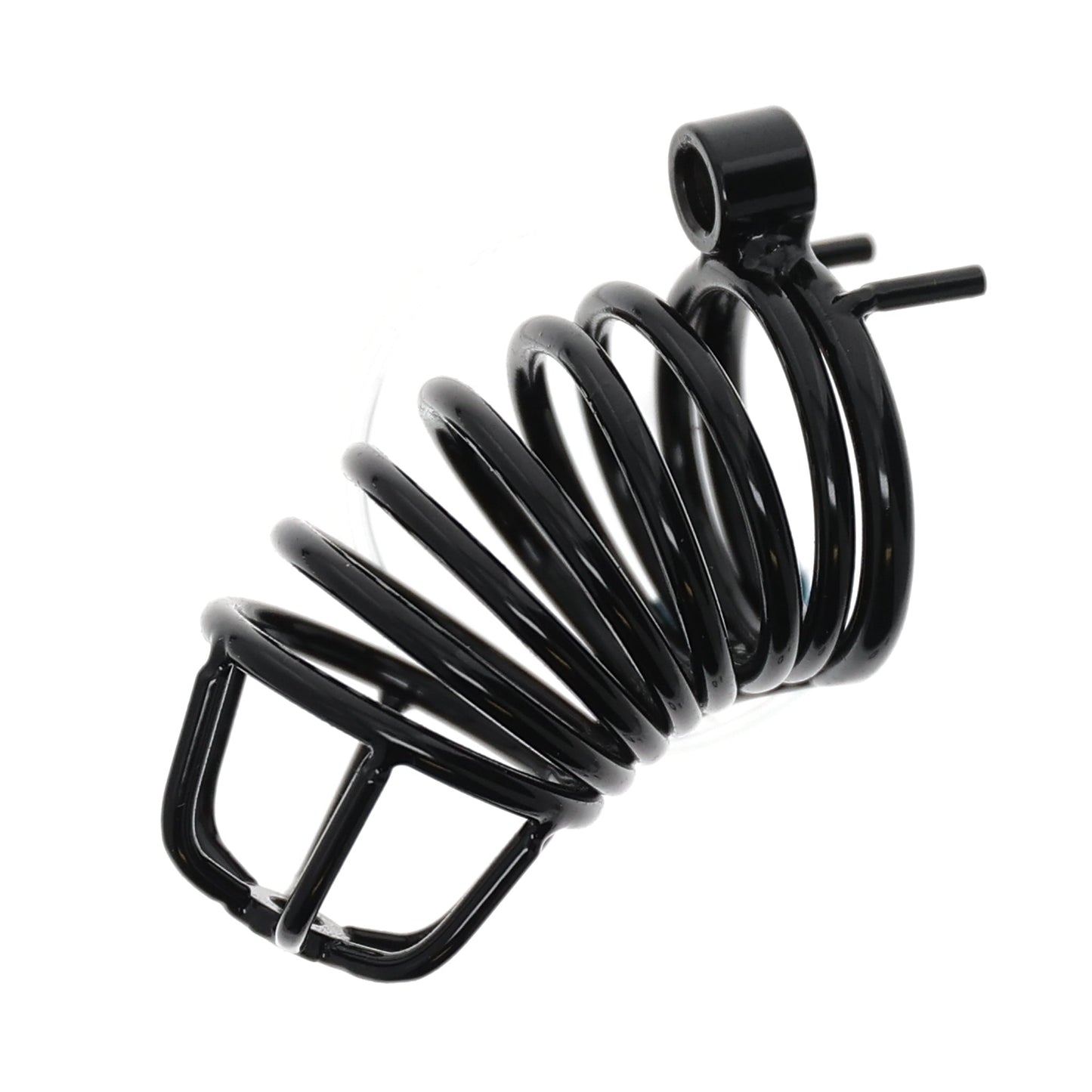 CHASTITY C-CAGE SPIRAL BLACK 4IN