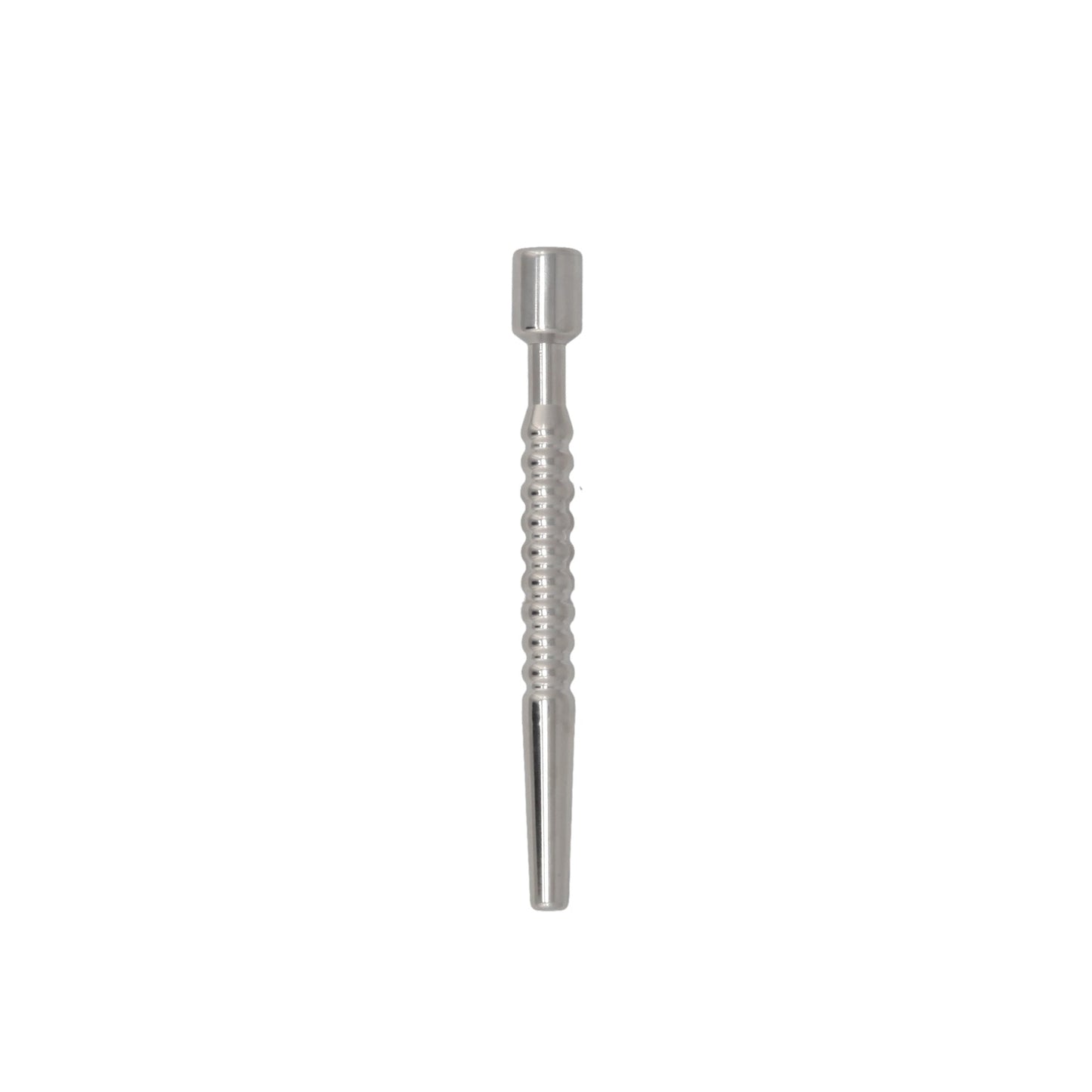 URETHRAL STAINLESS 4.5IN BEADED WITH CUM THRU