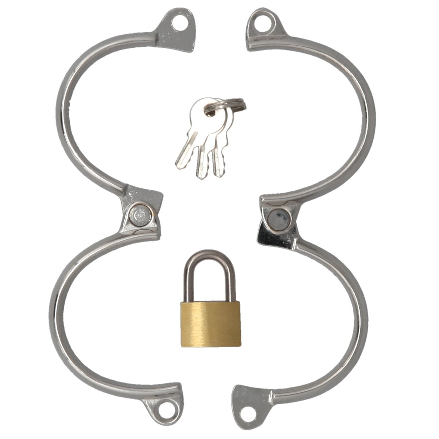 WRIST CUFFS STAINLESS WITH LOCK