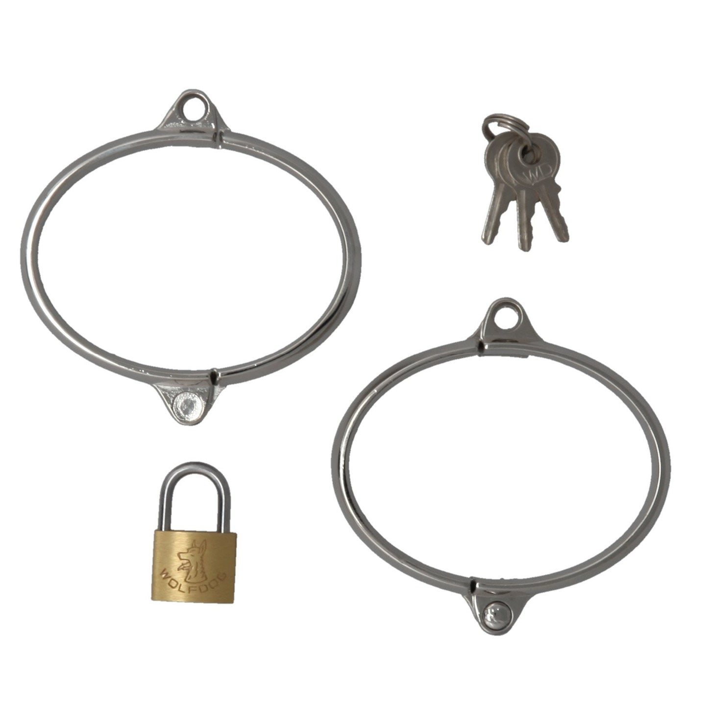 WRIST CUFFS STAINLESS WITH LOCK