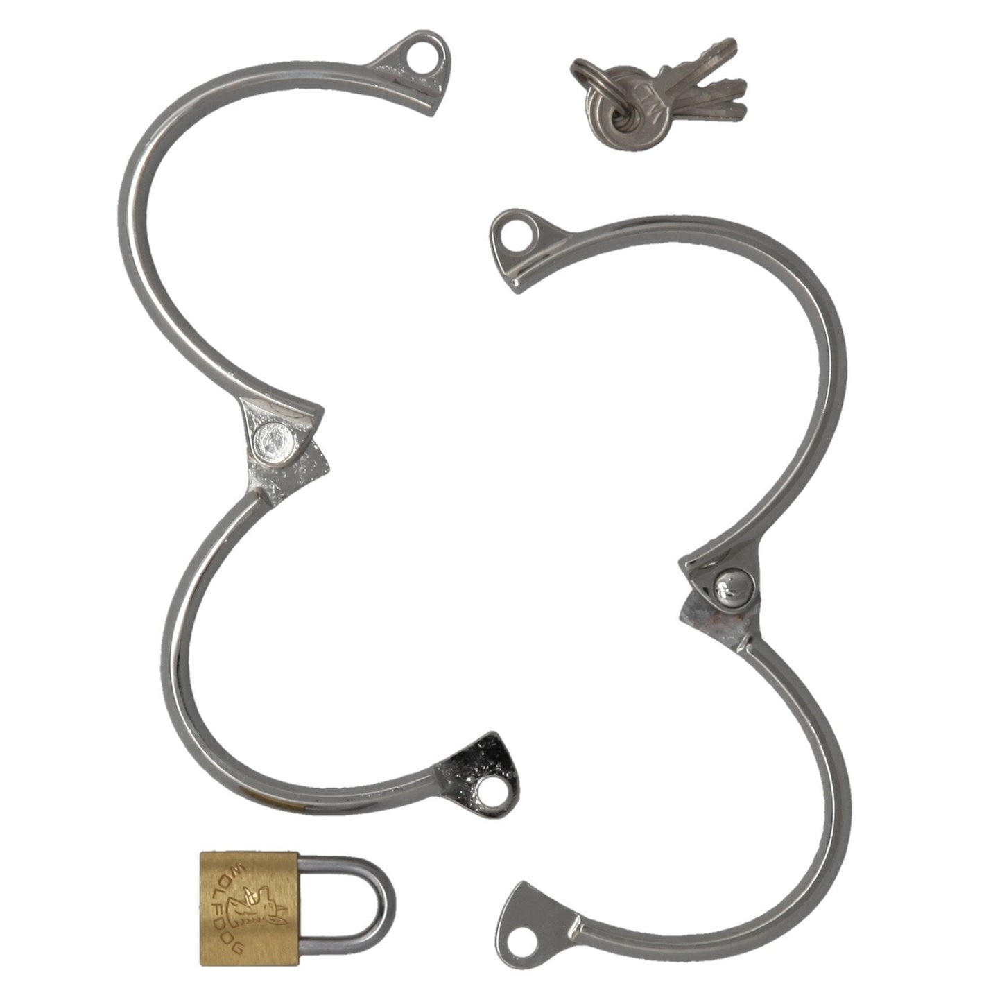 WRIST CUFFS STAINLESS WITH LOCK