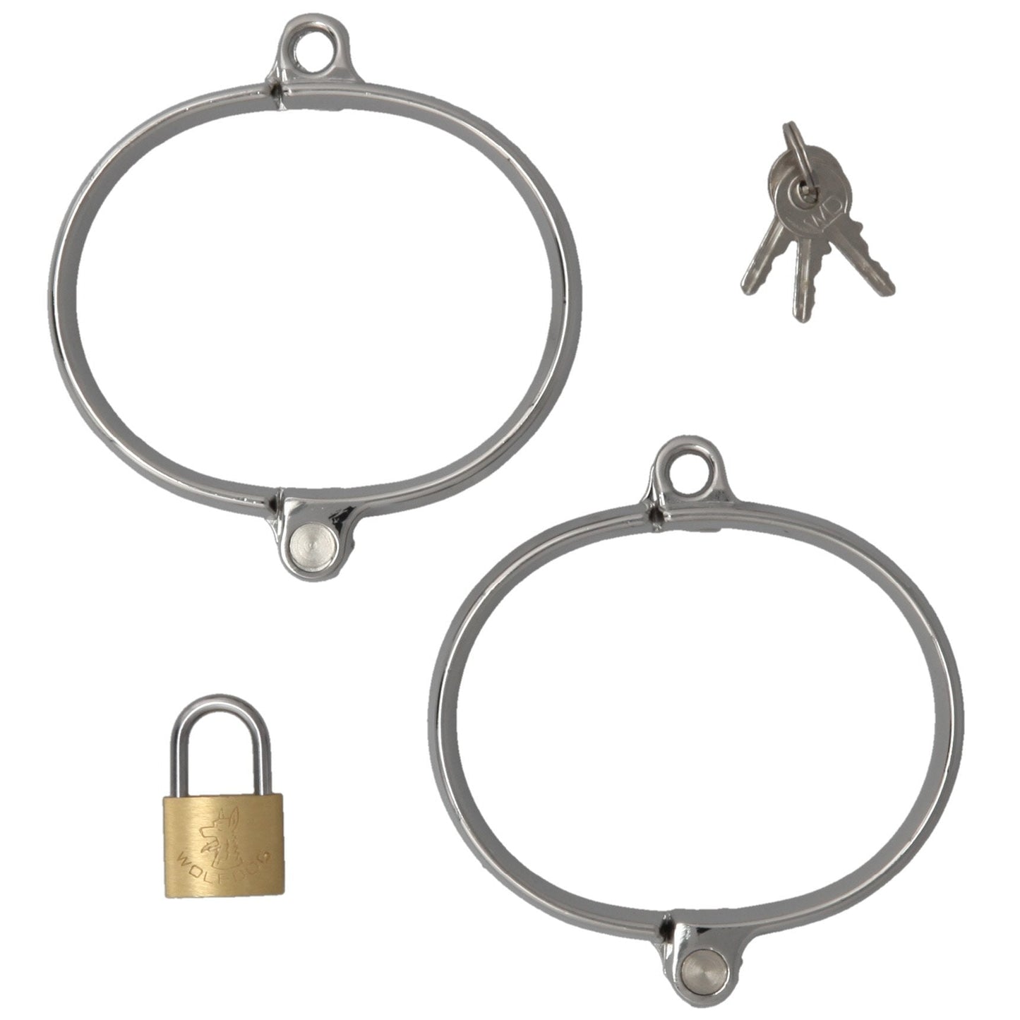 WRIST CUFFS STAINLESS WITH LOCK