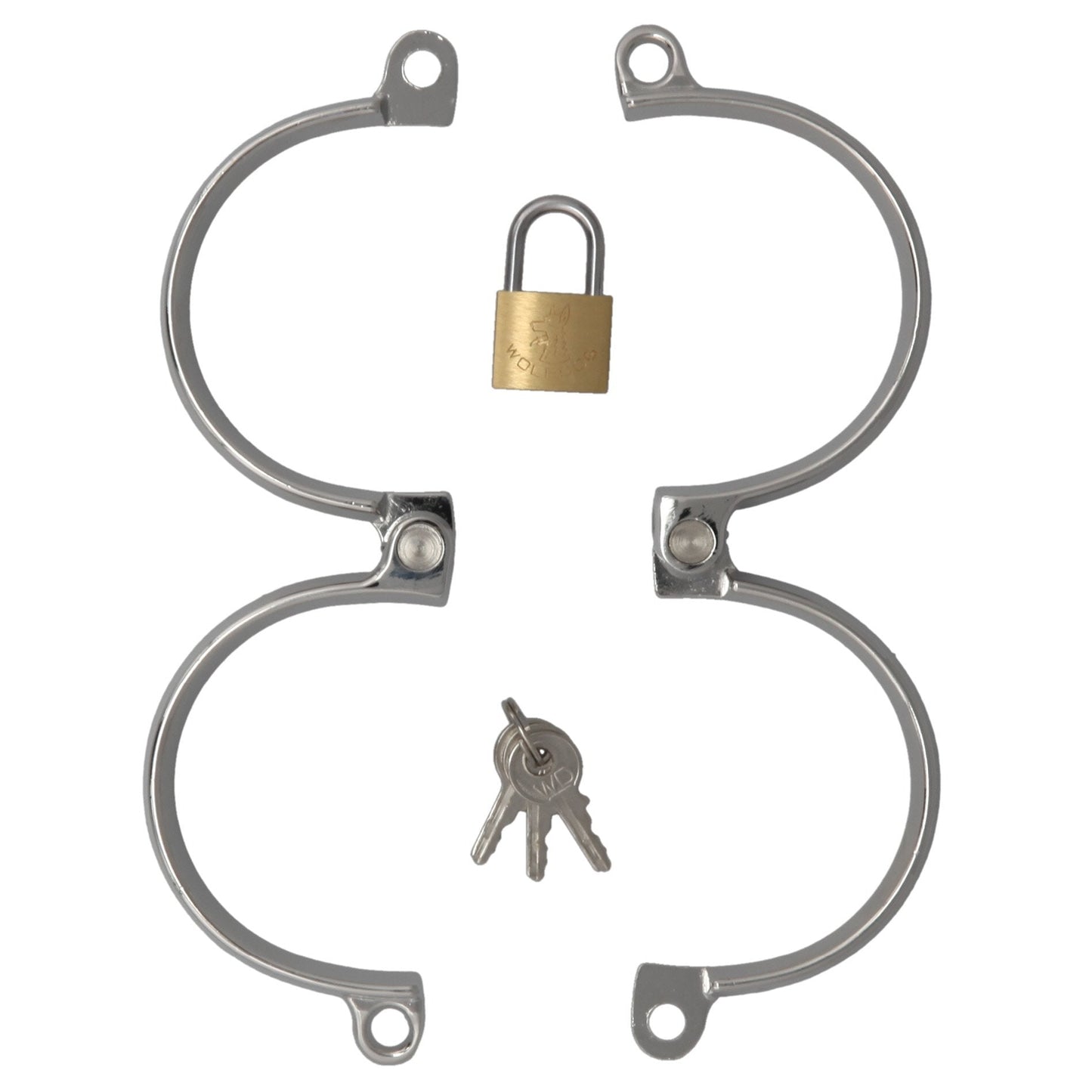 WRIST CUFFS STAINLESS WITH LOCK