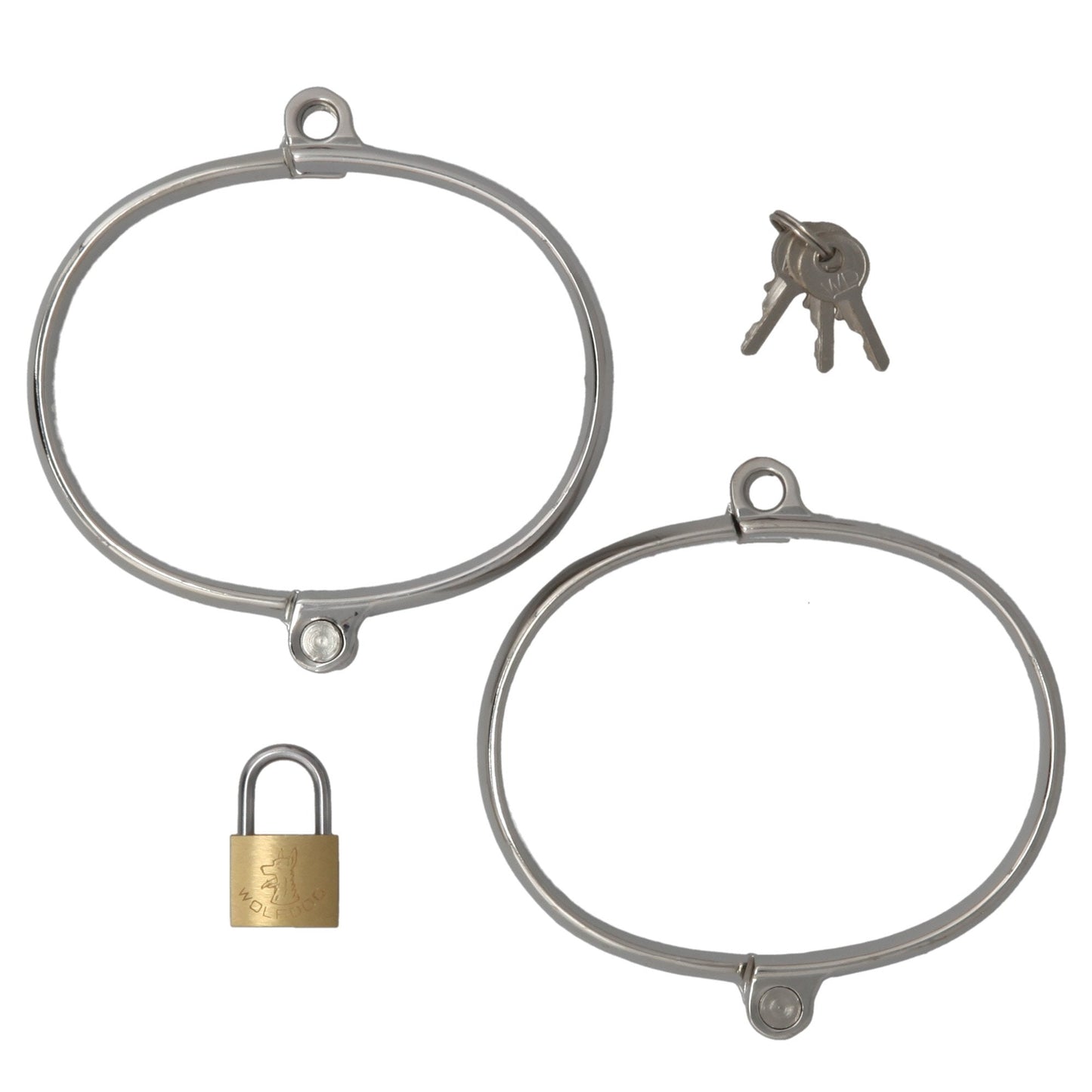 WRIST CUFFS STAINLESS WITH LOCK